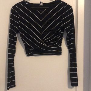 stripe crop top